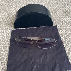 Prada Transparent Clear/Silver SPR54E Sunglasses